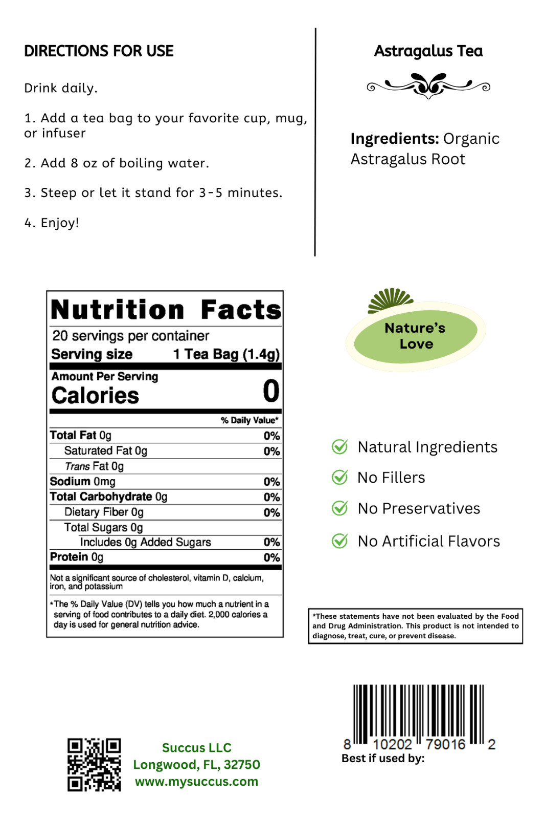 Astragalus Tea – Immune System
