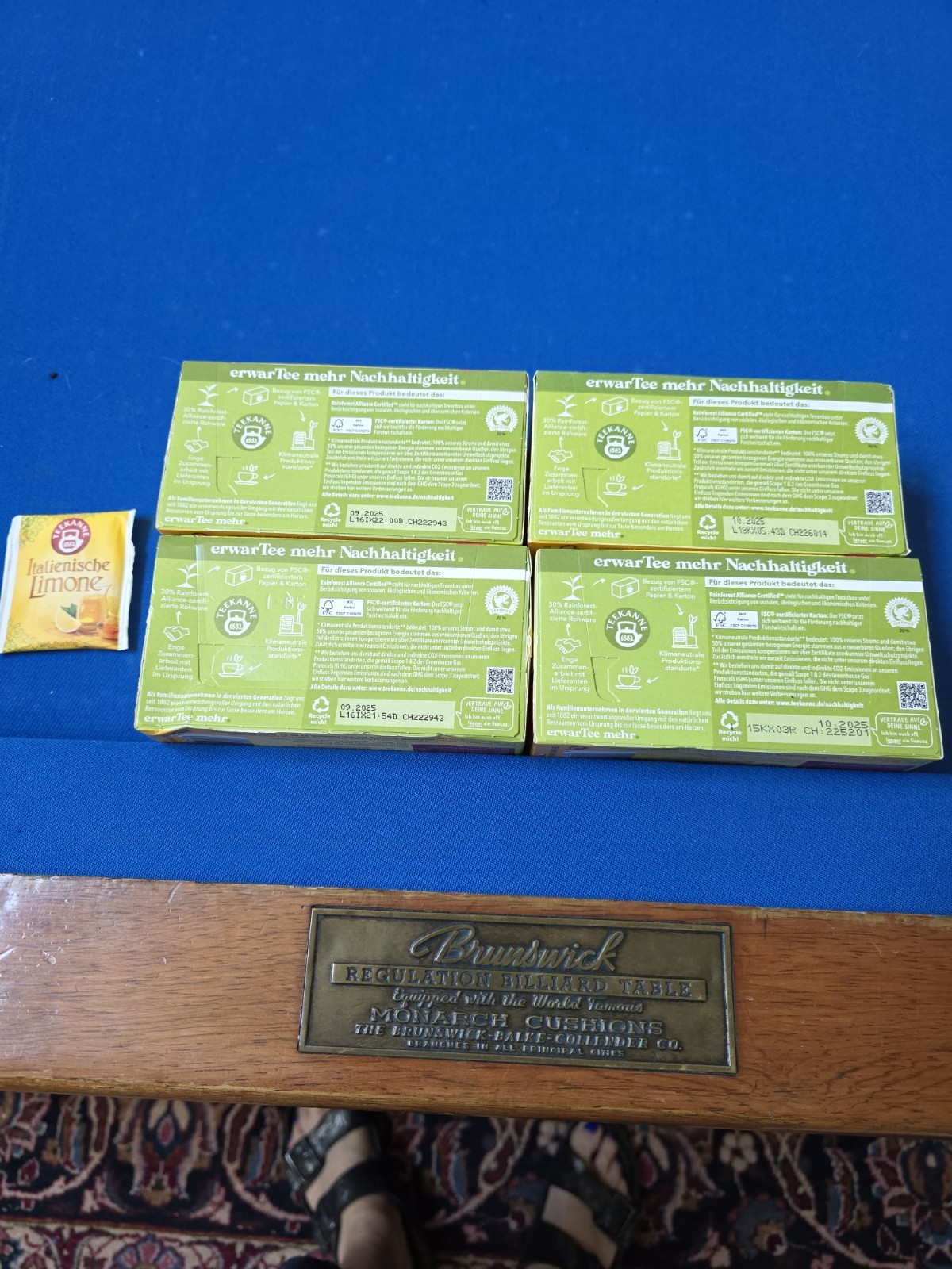 Teekanne tea Italian Limone 4x 1 box/ 20 bags BBD 9/2025 Invigorate Refresh👏