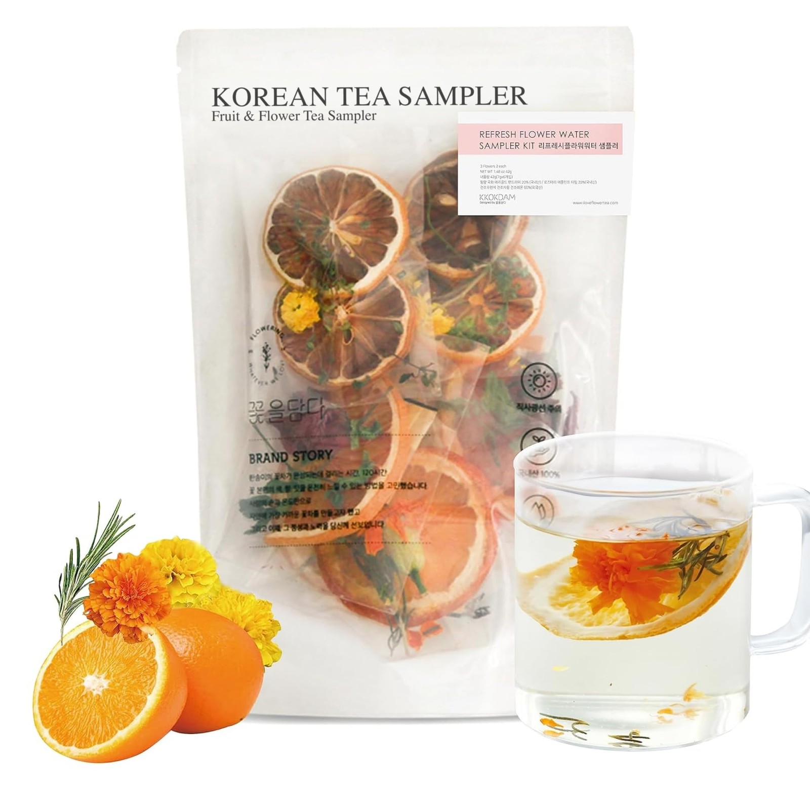 Fruit & Flower Loose Leaf Tea Sampler – Refresh Flower Water Sampler – Fancy …