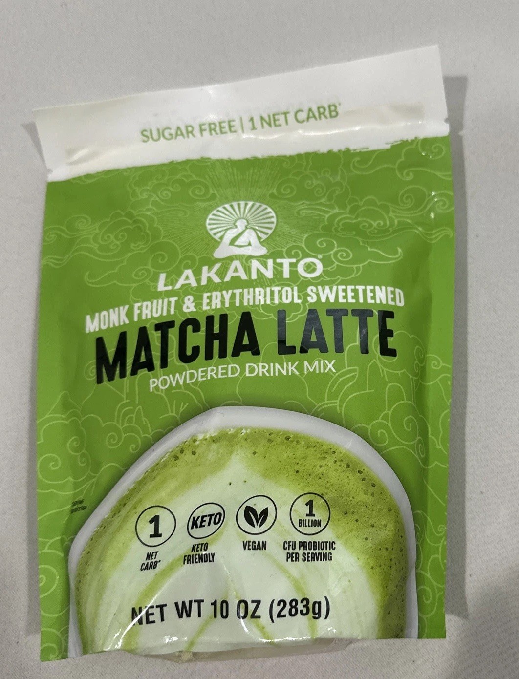 Lakanto Sugar Free Matcha Latte – Green Tea Powder w/ Shelf Stable Probiotics