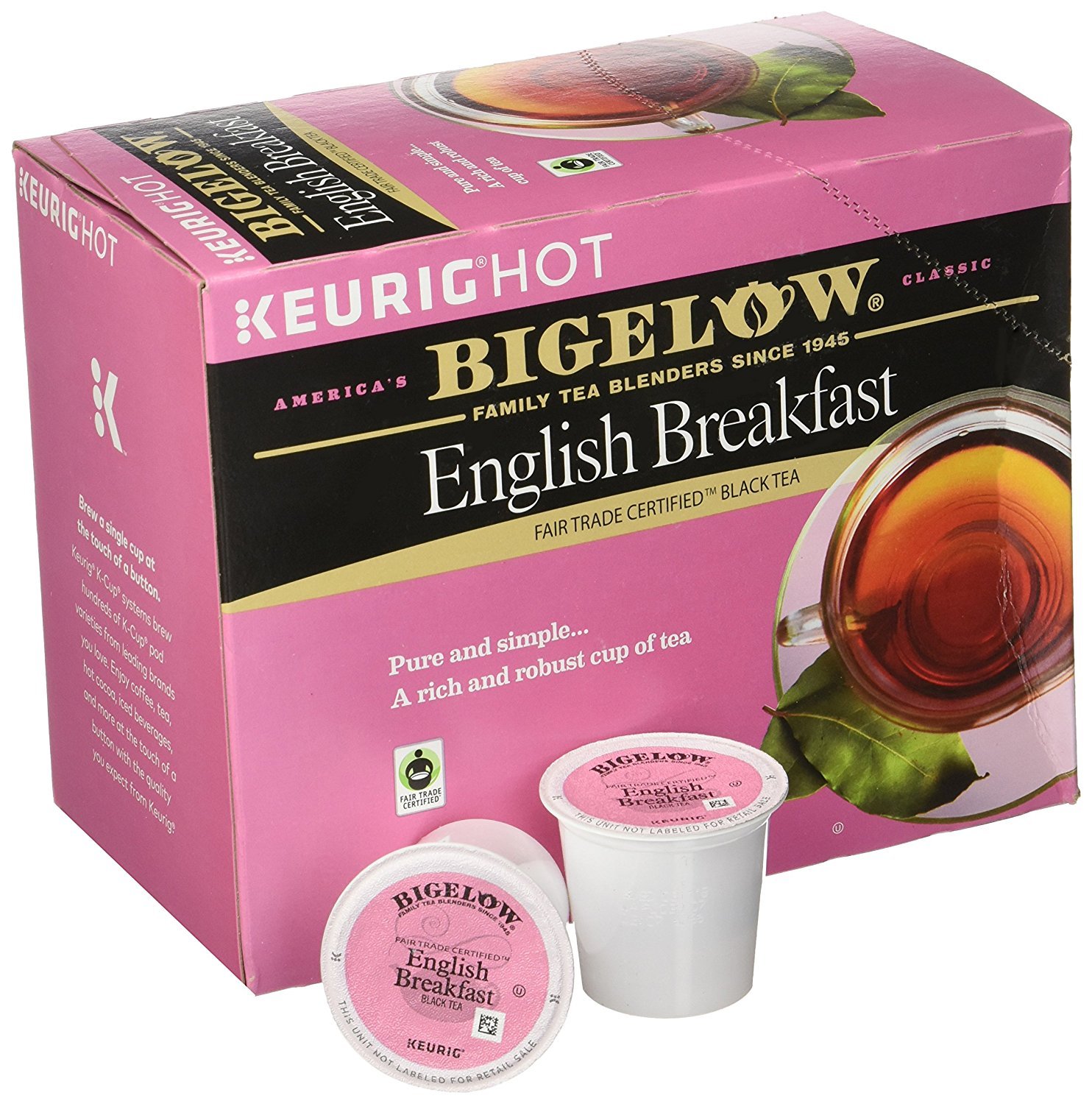 Bigelow English Breakfast Black Tea 24 to 144 Count Keurig K cups Pick Any Size