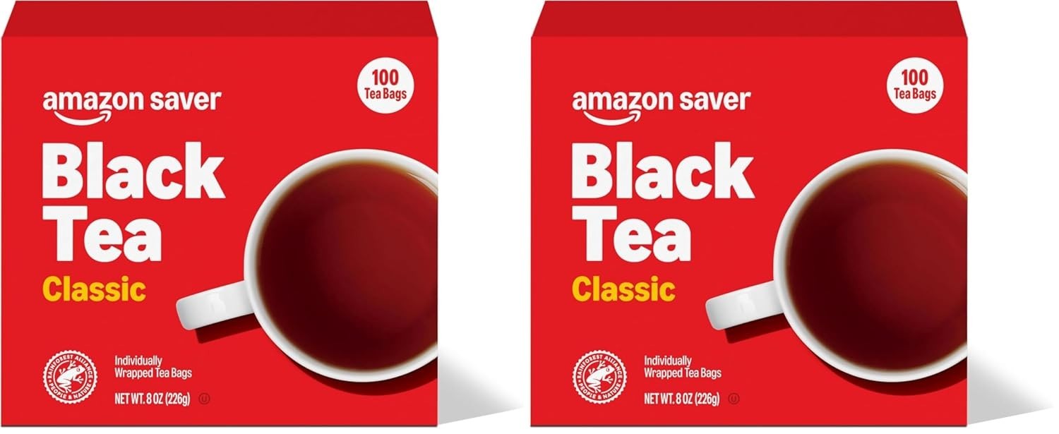 Classic Black Tea – 200 Individual Teabags for Daily Stress Relief & Relaxation