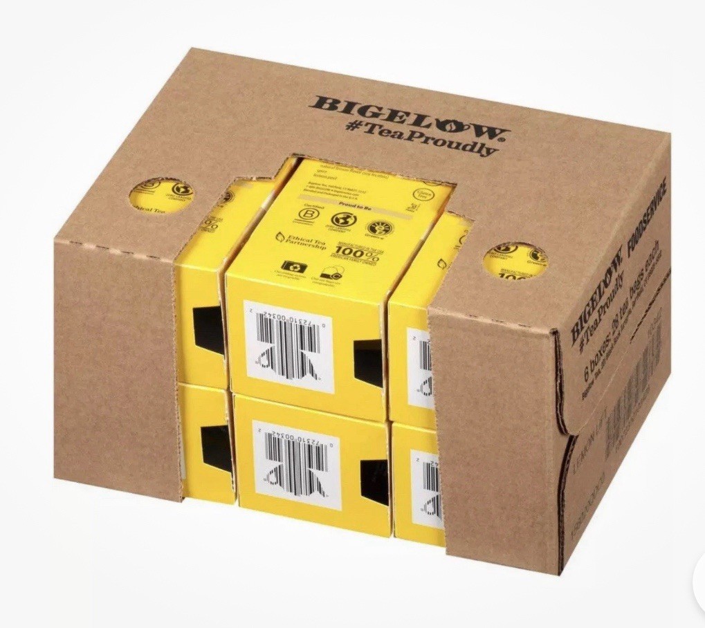 Bigelow Lemon Lift Black Tea, 28 standard tea bags/Box, 6 packs
