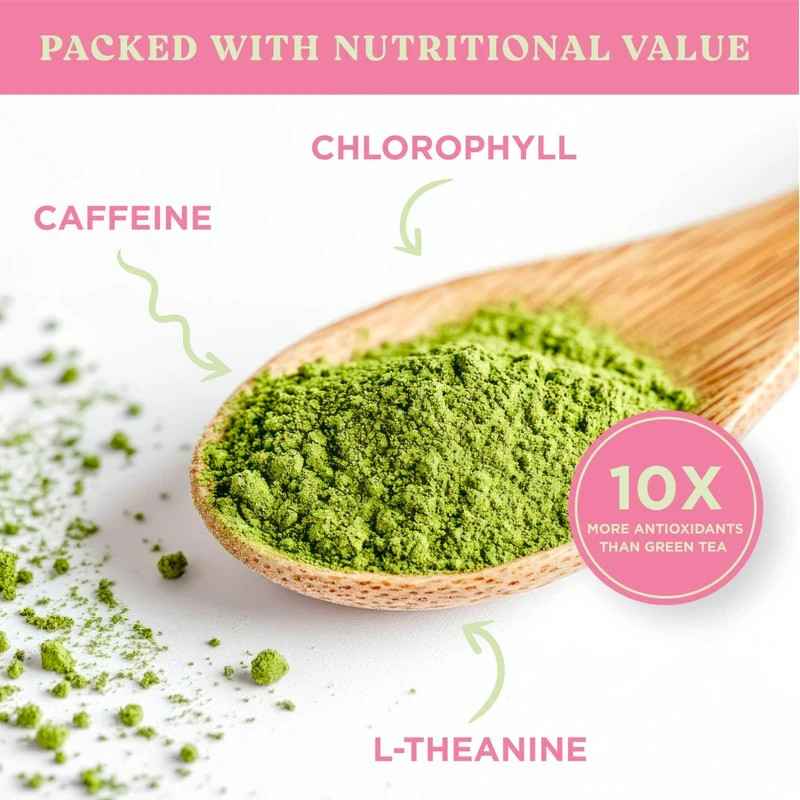 20 Harmony Strawberry Japanese Matcha, Sweetened w/ Organic Sugar On-the Go