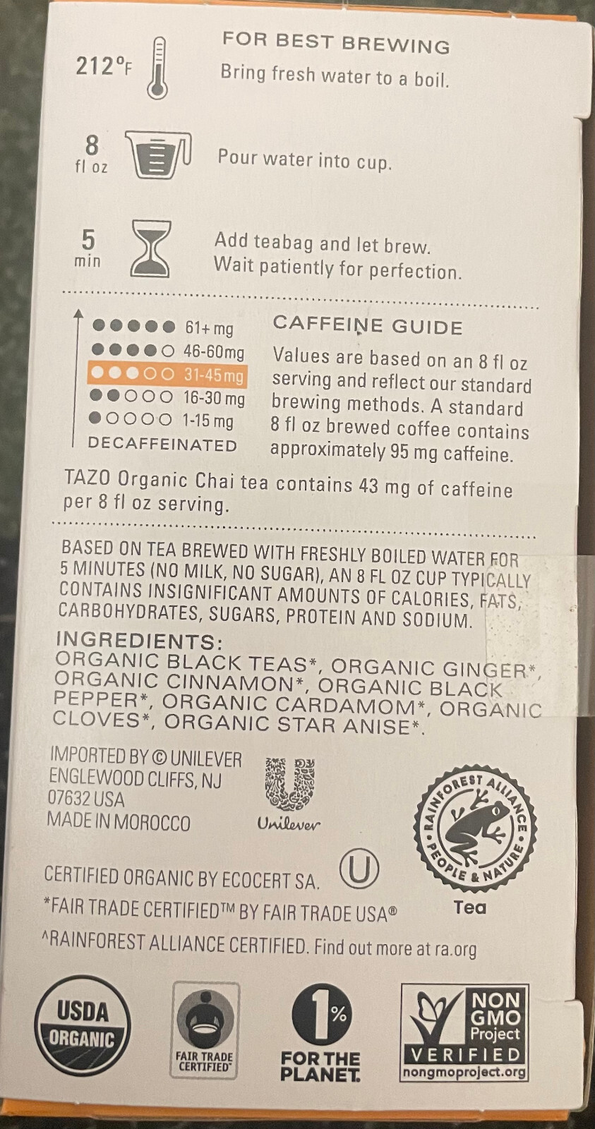 Regenerative, Organic Chai, Black Tea, 16 Tea Bags, 1.5 oz (43 g)
