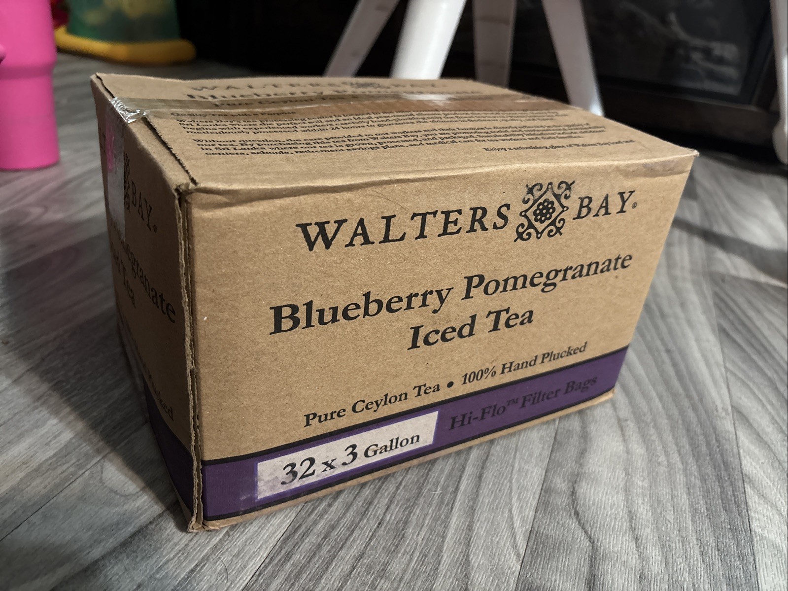Walter’s Bay Blueberry Pomegranate Ice tea. 32×3 Gallon Hi-Flo Filter Bags