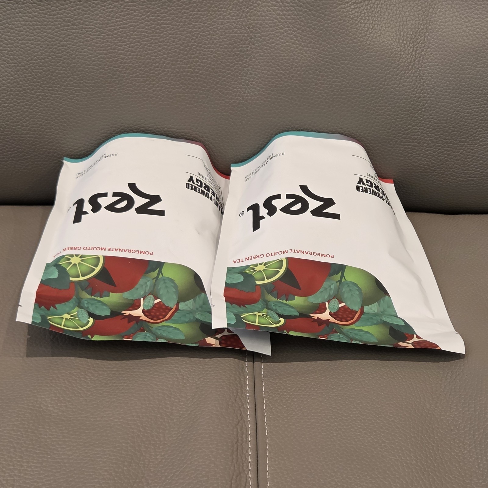 Zest Energy Green Tea Lot 2 Pomegranate Mojito Premium Loose Leaf Exp 10/15/2027