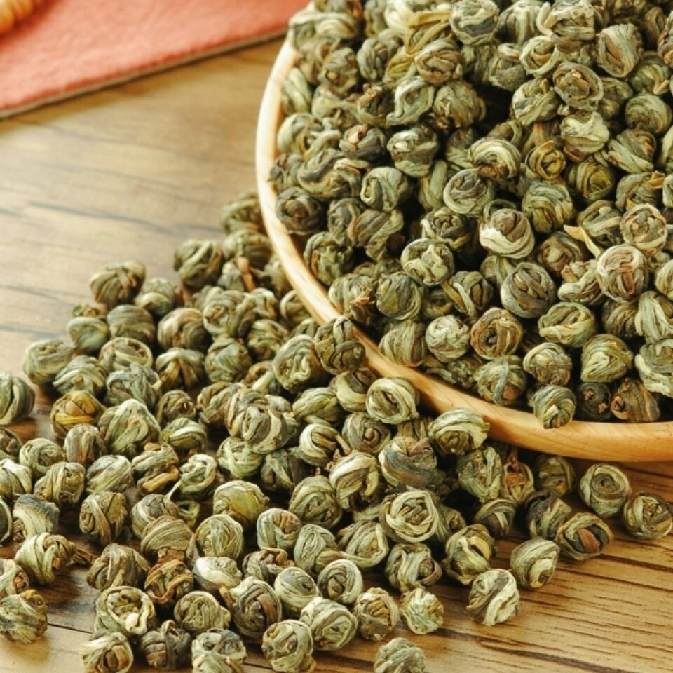 asmine Dragon Pearl Tea Chinese Green Tea Hand Rolled Flower Tea Premium