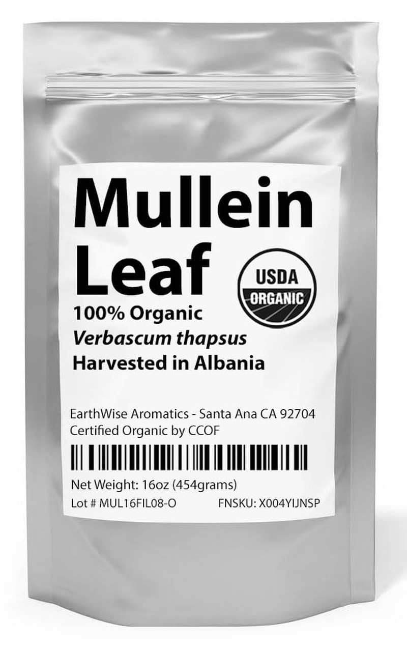 Organic Mullein Leaf – 1lb (16oz) – Herbal Tea – 100% Certified USDA Organic – E