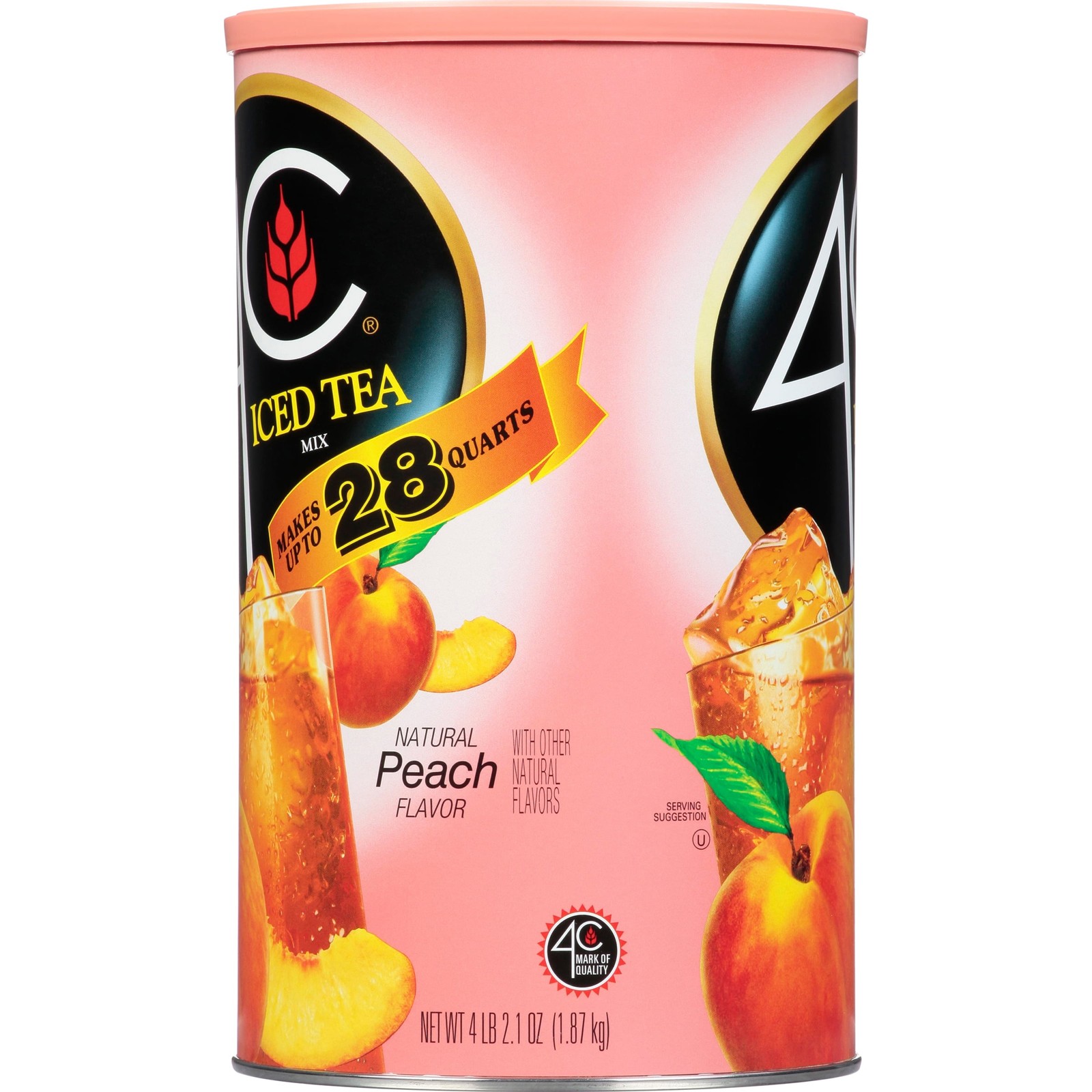 Natural Peach Iced Tea Mix, 66.1 oz (4lbs 2.1oz)