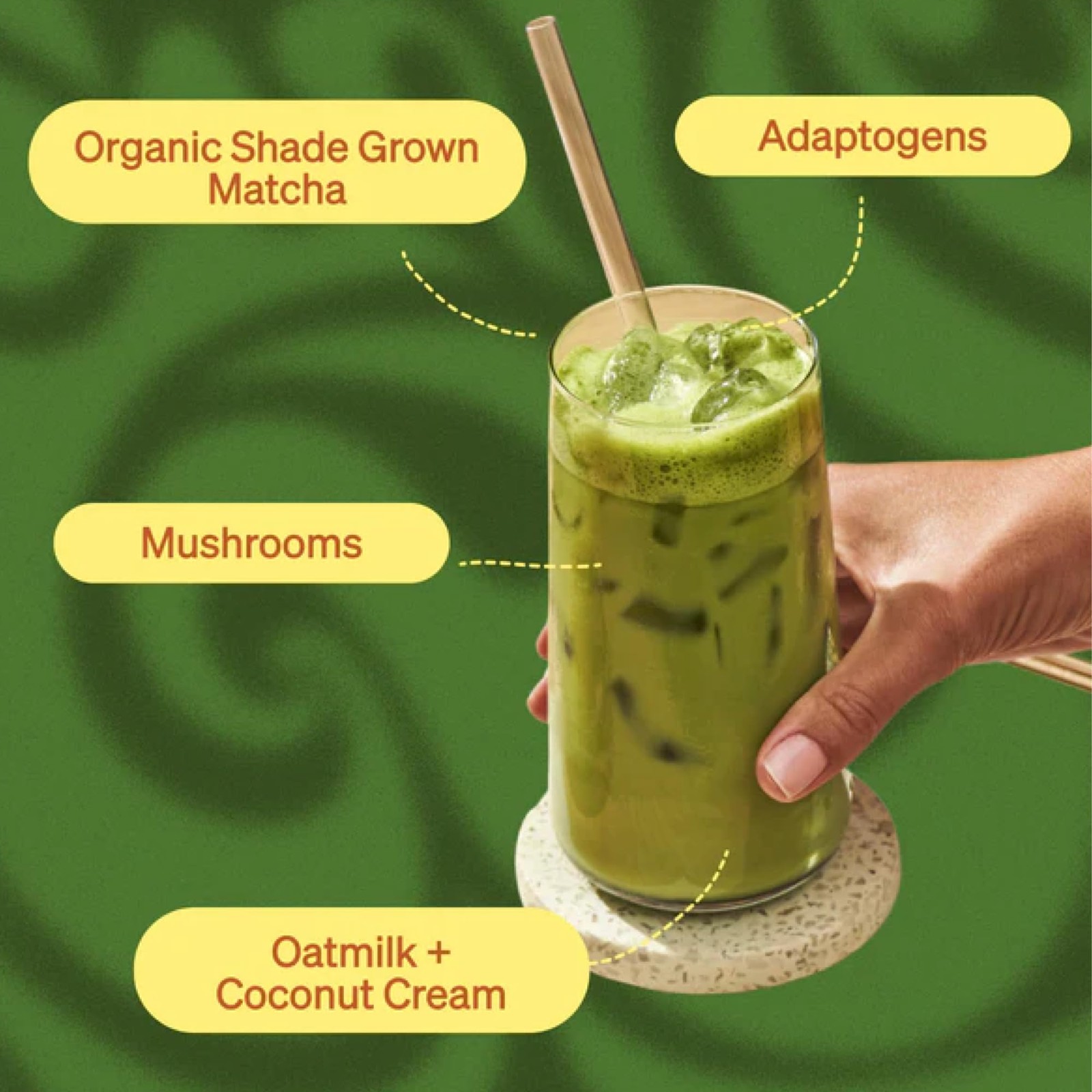 Strawberry Matcha SuperLatte – Decadent Café-Style Latte, Organic red