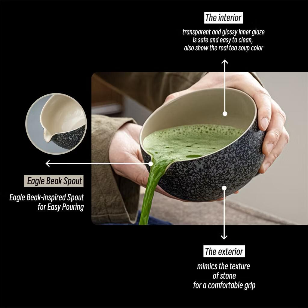 2 New Set-Traditional Teanagoo Matcha Tea Set Kit ( Black)