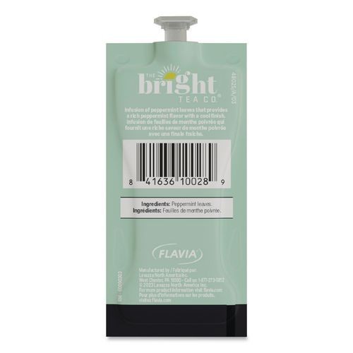 Flavia The Bright Tea Co. Peppermint Herbal Tea Freshpack, 100/Carton