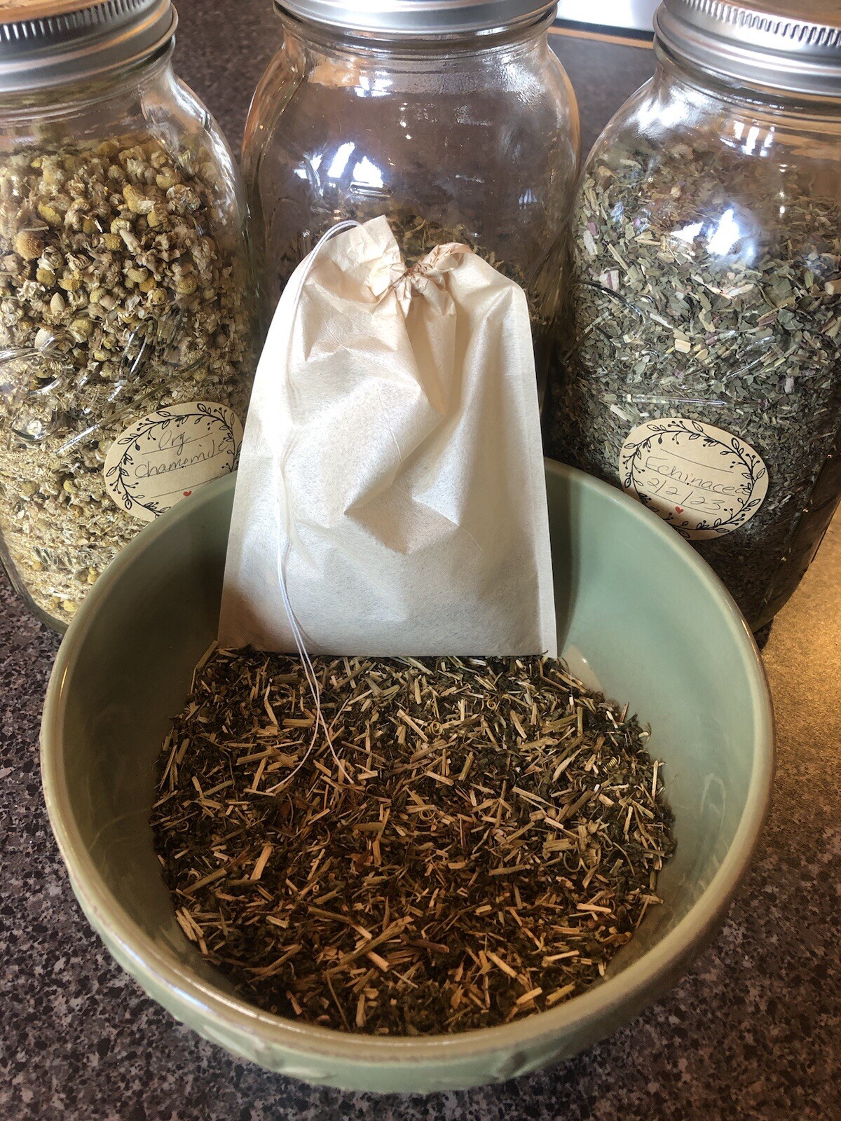 XL Tea Bags, 5”x7” Pitcher Size-No Dyes, Glues Or Plastics- BUY 1, GET 1 FREE!