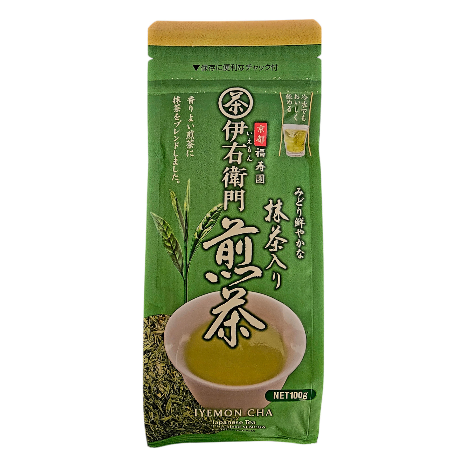 Japanese Green Tea IYEMON Cha Sencha with Matcha- 100g – Free Shipping!