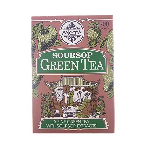 Pure Ceylon tea Mlesna Soursop Green Leaf Tea 200g 04 packs