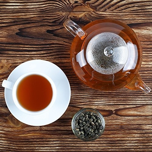 Premium Jasmine Dragon Pearls Green Tea – 16oz Loose Leaf – Aromatic & Flavorful