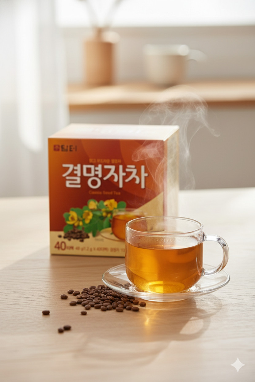DAMTUH Traditional 100% Premium Tea Cassia Seed Tea, 40 Tea Bags, Korean Tea