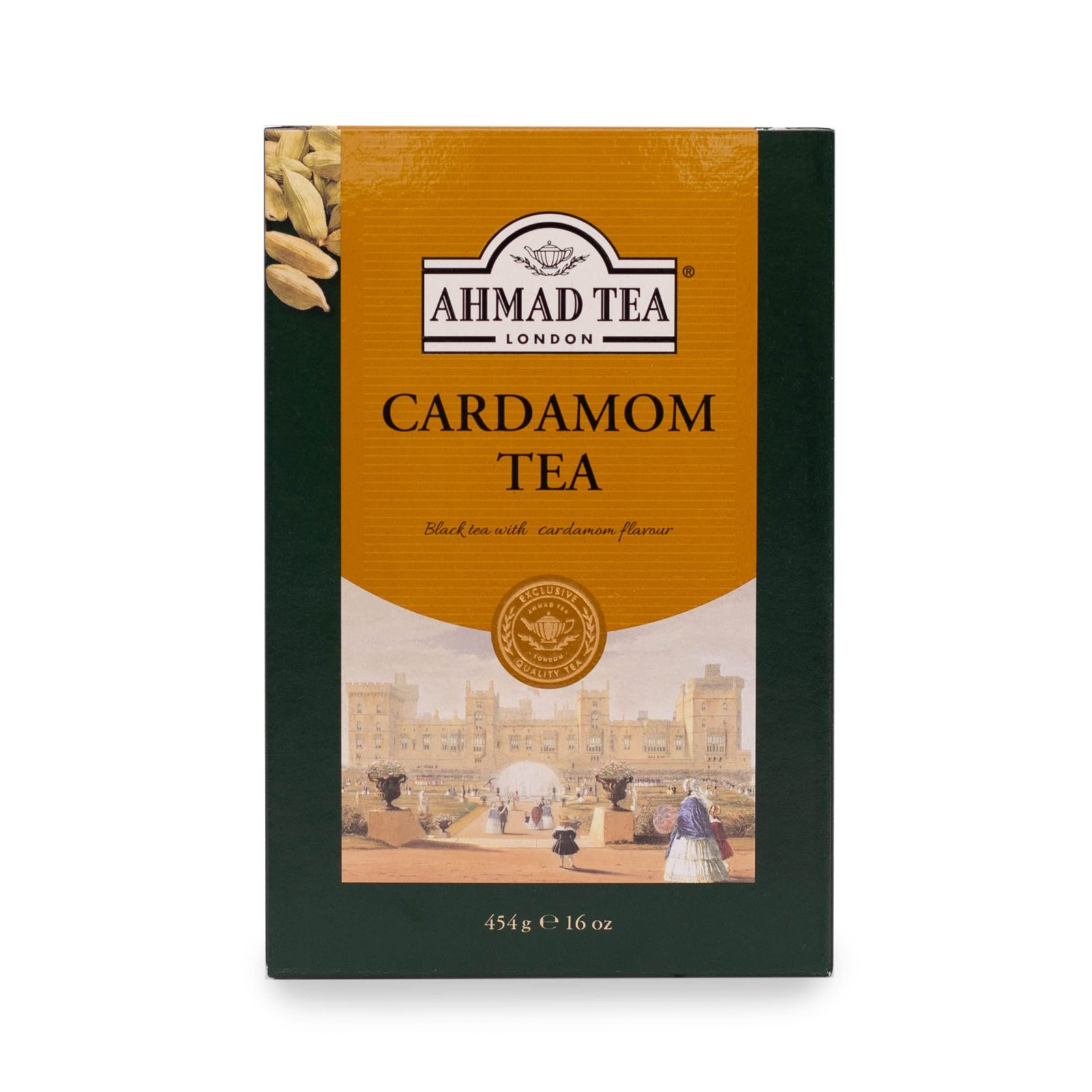 Ahmad Tea Black Tea, Cardamom Loose Leaf, 454g 454 gram (Pack of 1),