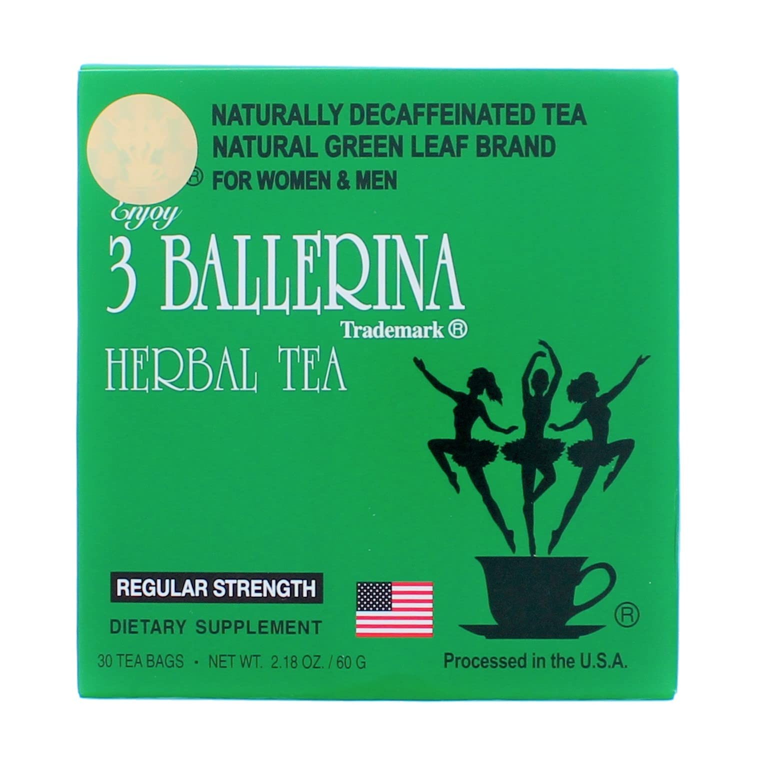 3 Pack of 3 Ballerina Tea for Men and Women 3 Boxes of 30 Tea Bags