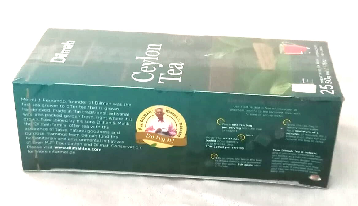 Dilmah Premium Ceylon Tea (25 Tea bags box)