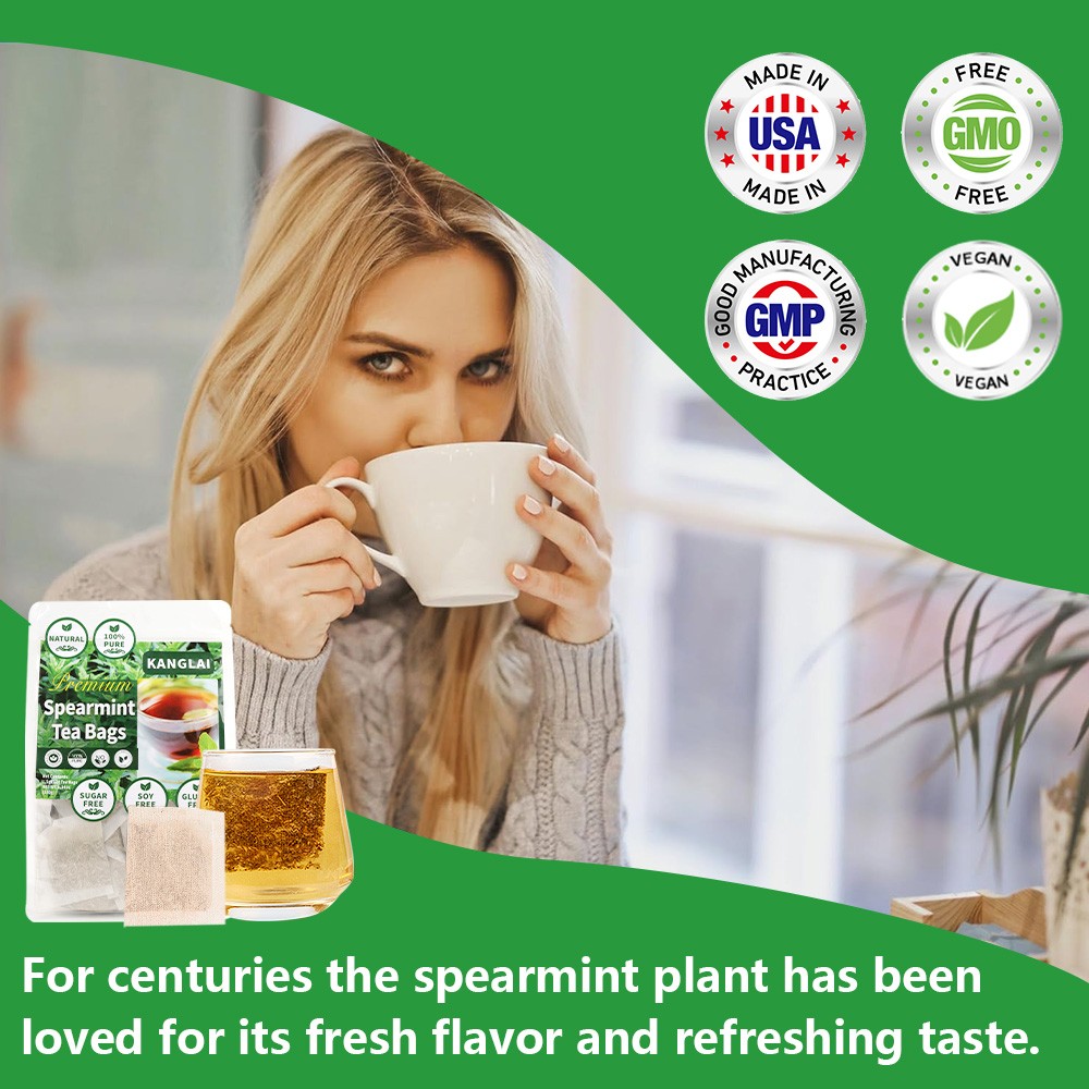 Spearmint Tea Bags Promotes Healthy Skin And Hair Enhance Immunity 120 Bag