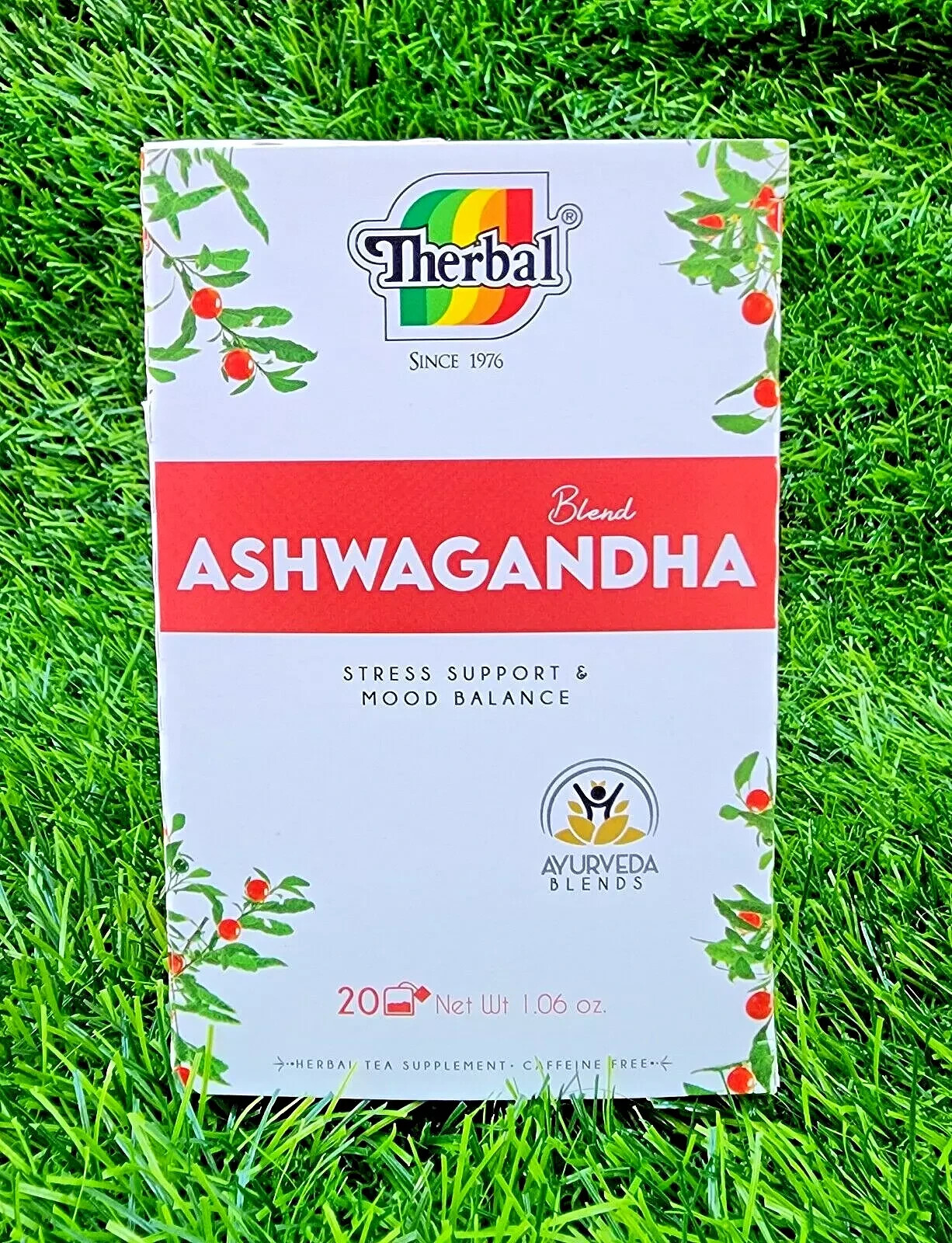 2 Boxes Te de Ashwagandha Tea Therbal Herbal Tea 40 Tea Bags Free Shipping