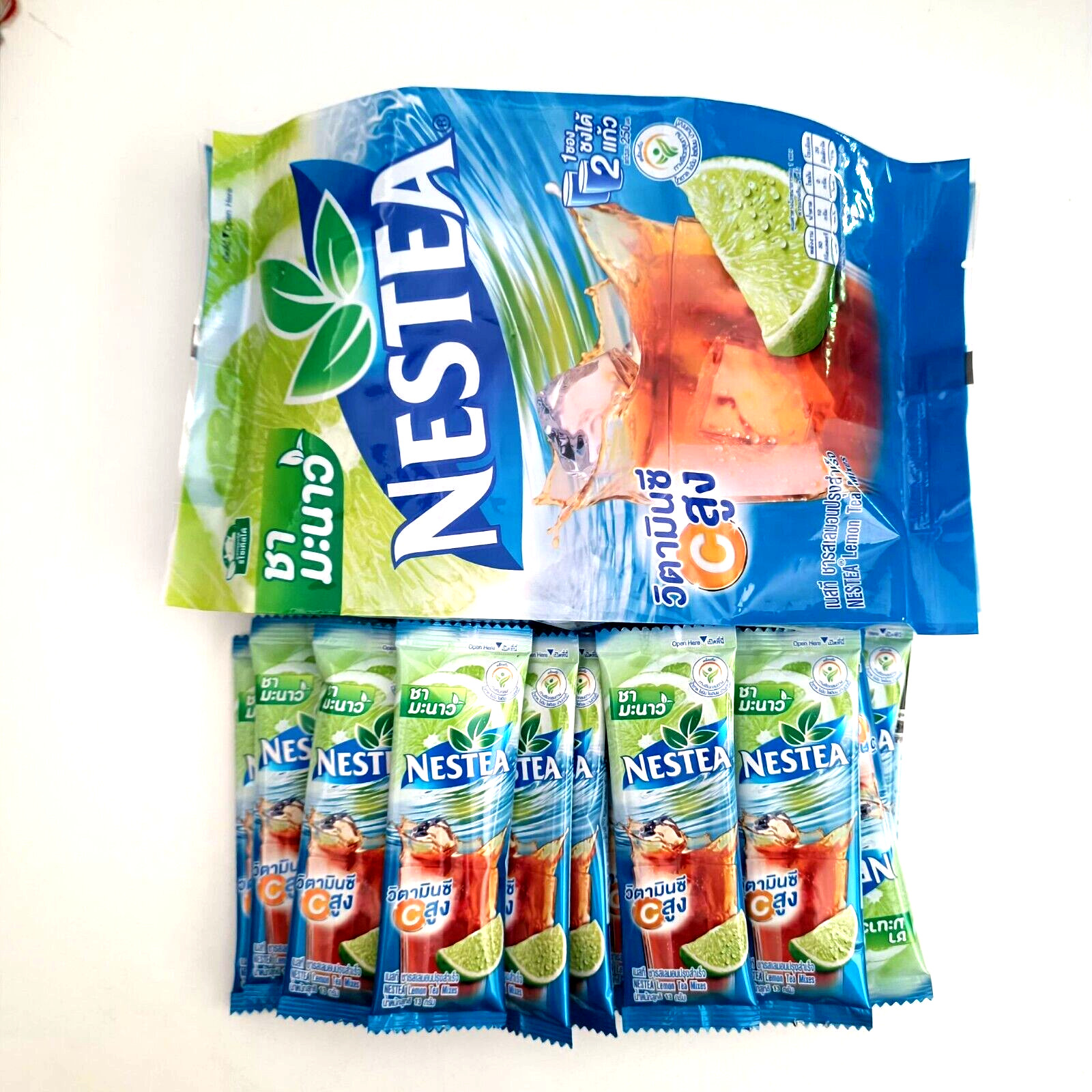 Nestea Instant Iced Tea Thai herbal Lemon Flavour fresh vitamin C set x2