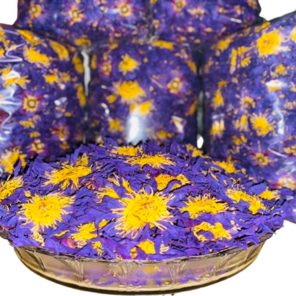Dried Blue Lotus Flower Tea Nymphaea Caerulea 100% Organic ( 50 g )