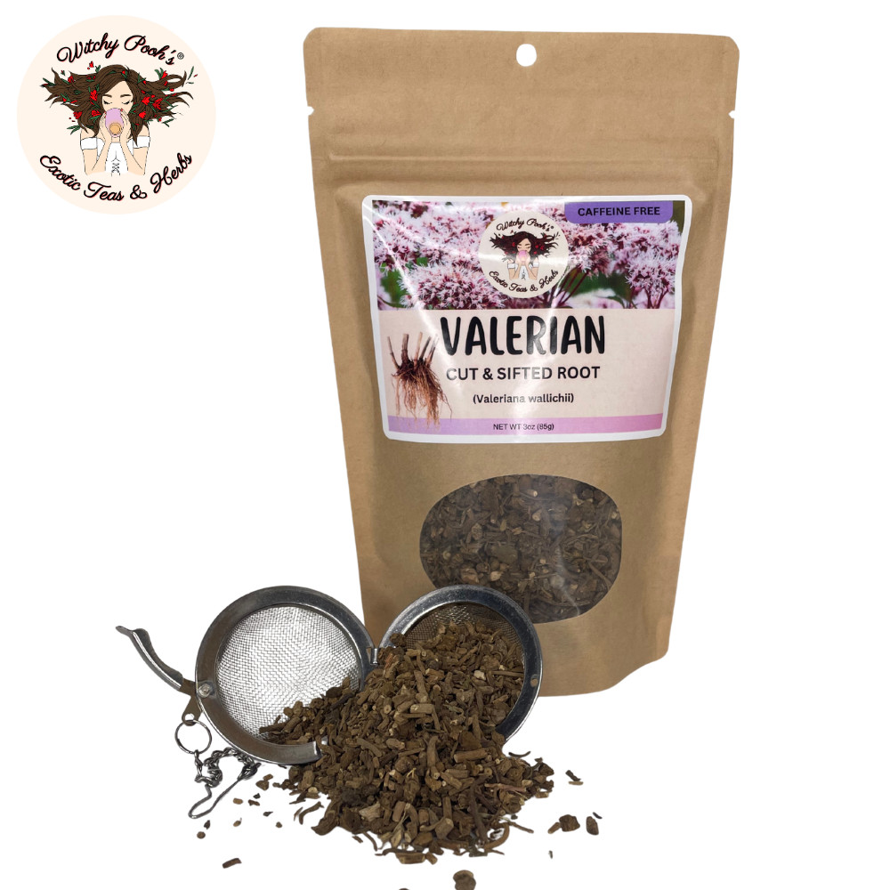 Valerian Root Loose Leaf Herbal Tea for Anxiety, Stress Relief and Sleep Aid
