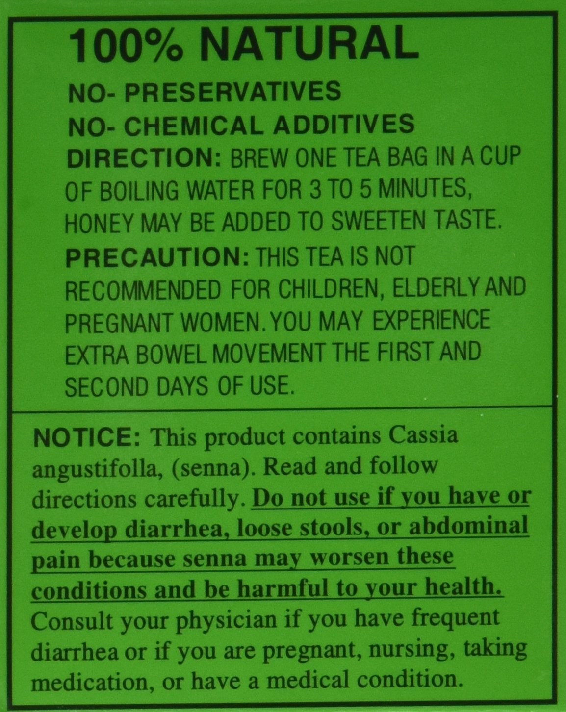 Evergreen Leaves Brand California Dieters’ Tea 20 TB (Pack of 1) Exp: 11/2031
