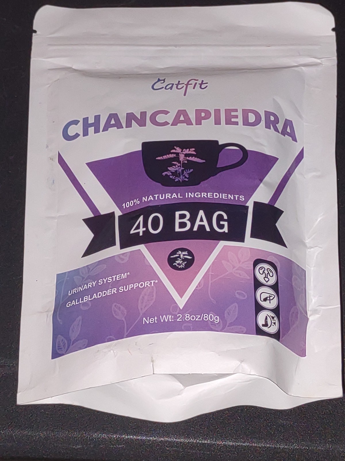 Catfit Chanca Piedra Herbal Tea Bag Dried Chancapiedra Leaves 40 Tea Bags 5/26