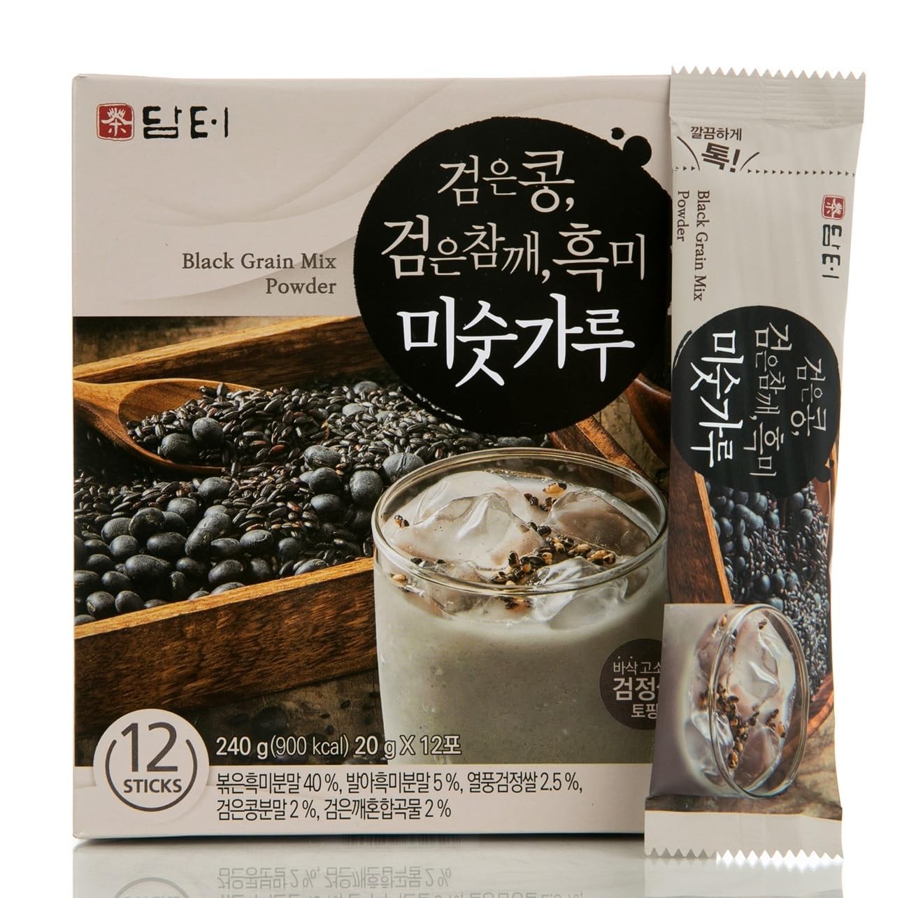Korean Misugaru Grain Drink Powder Low Calorie Caffeine Free Bulk Pack of 1