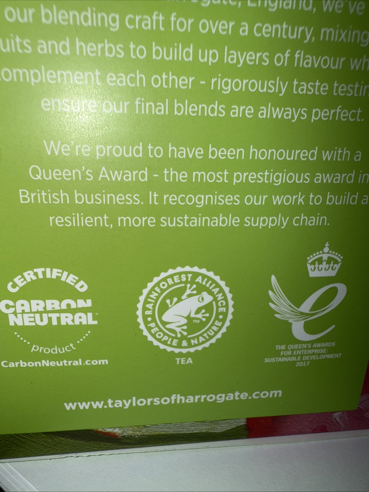 TAYLORS of Harrogate 🫖 LYCHEE & LIME GREEN TEA 2 Boxes= 40 Teabags BB:11-2026