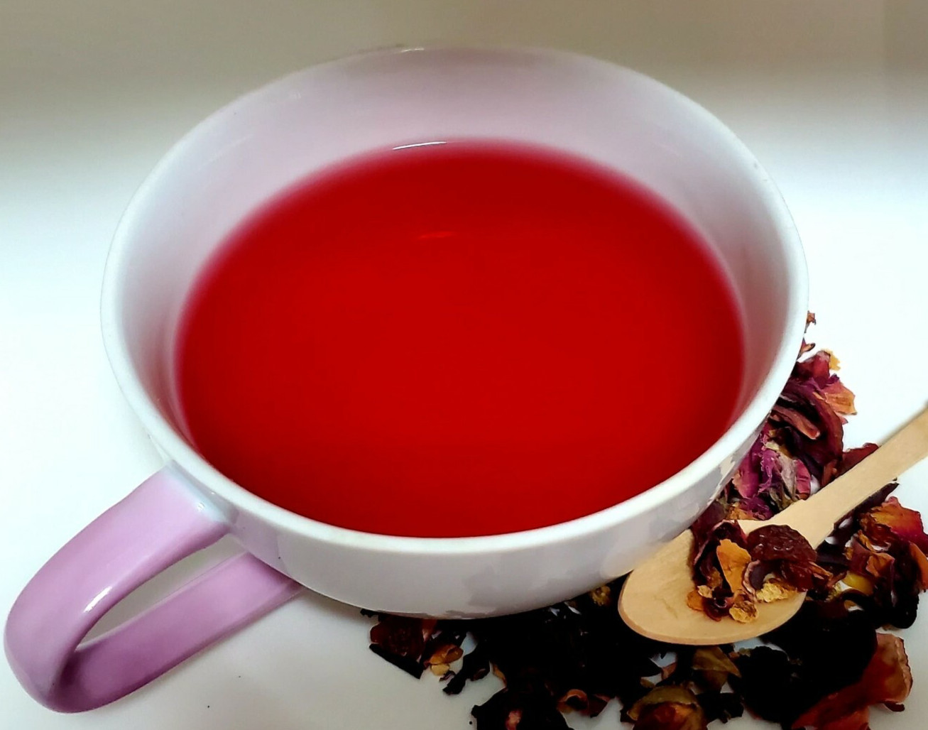 Hibiscus Herbal Tea + Rosehip, Orange Peel, Rose Petals (Free Spoon & 5 Tea Bags