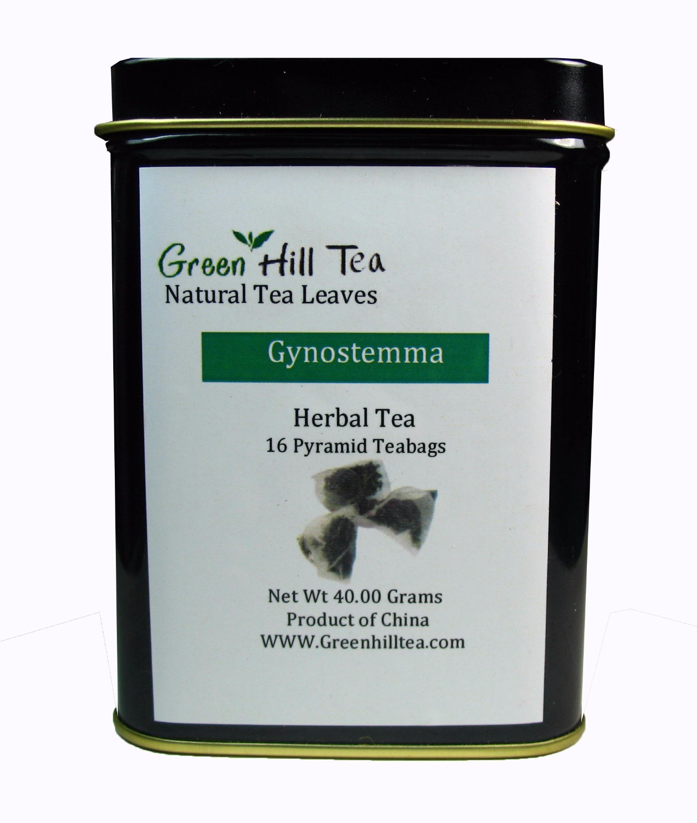 Gynostemma herbal tea Jiaogulan caffeine free energy tea 16 Pyramid tea bag