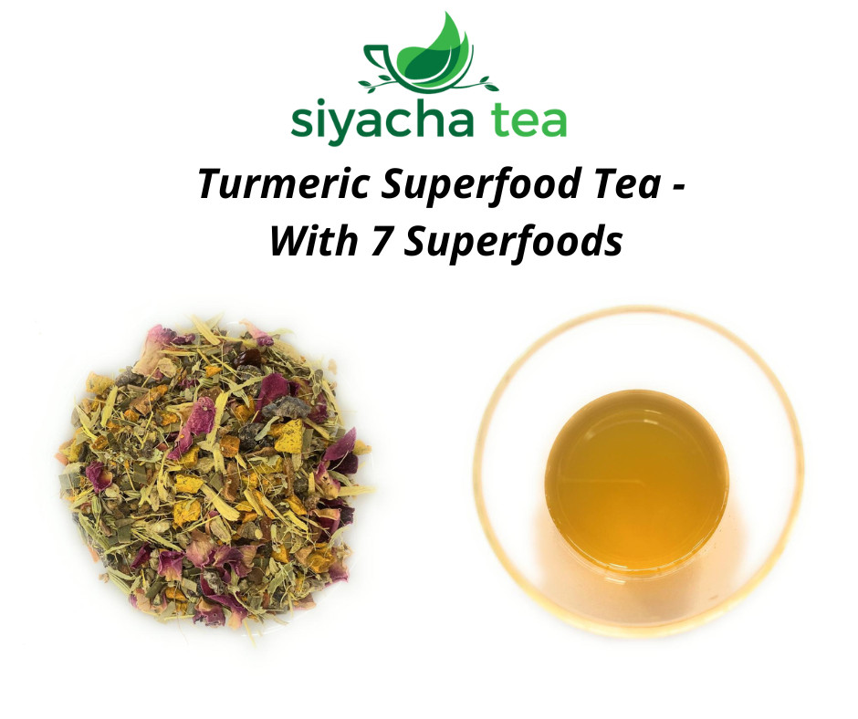 Super Food Turmeric Tea Curcumin Detox Tisane Herbal Blend for Relief 1 KG