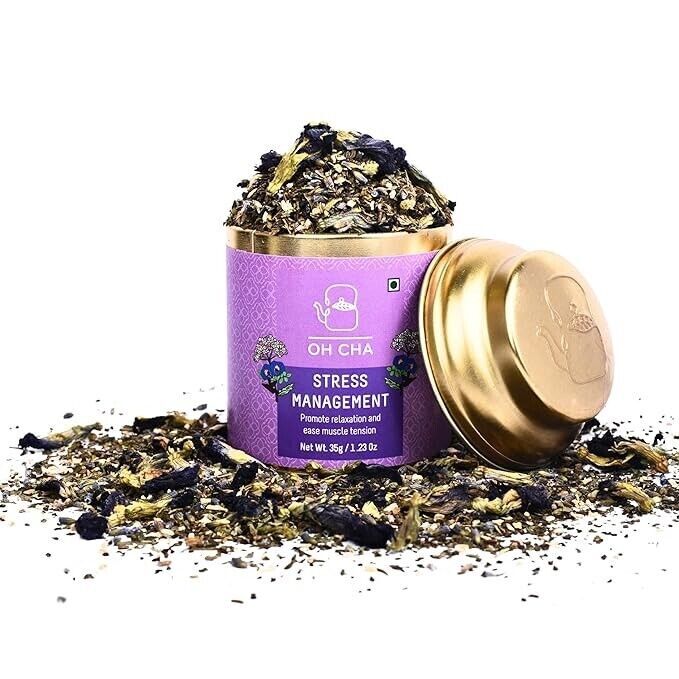 OH CHA Valerian Root Tea for Stress Relief 35gms | With Valerian Root, Lavender.