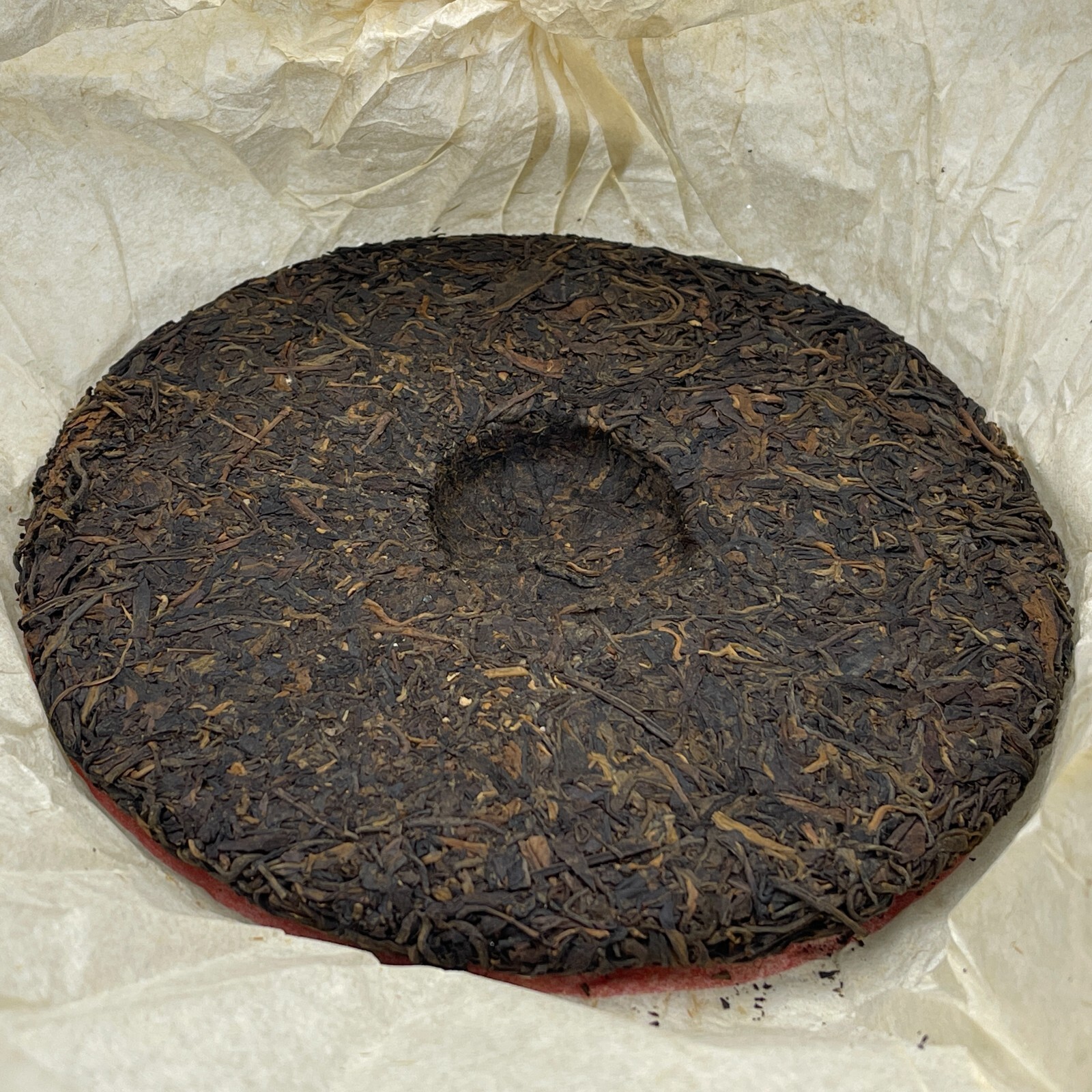 Pu-erh tea,1990s,Customized Tea,八中中茶省公司小黃印 small yellow seal,357g,Raw