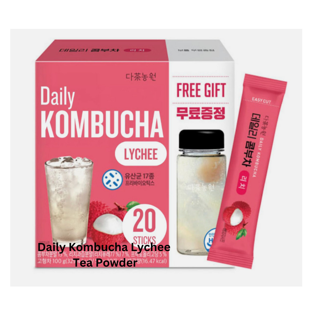 Lychee Garden Kombucha Korea Tea Powder 5g x 20 Sachets