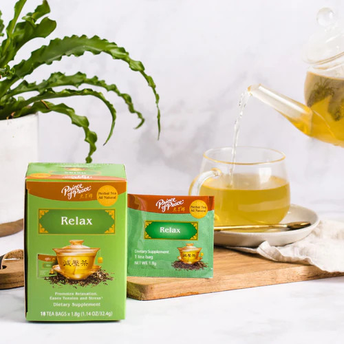 Relax Tea Herbal Tea, 18 Tea Bags Each Box -Prince of Peace