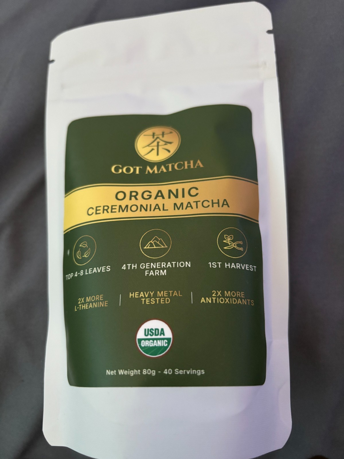 Got Matcha Organic Ceremonial 80g/2.82oz 40 servings Brand New Sealed