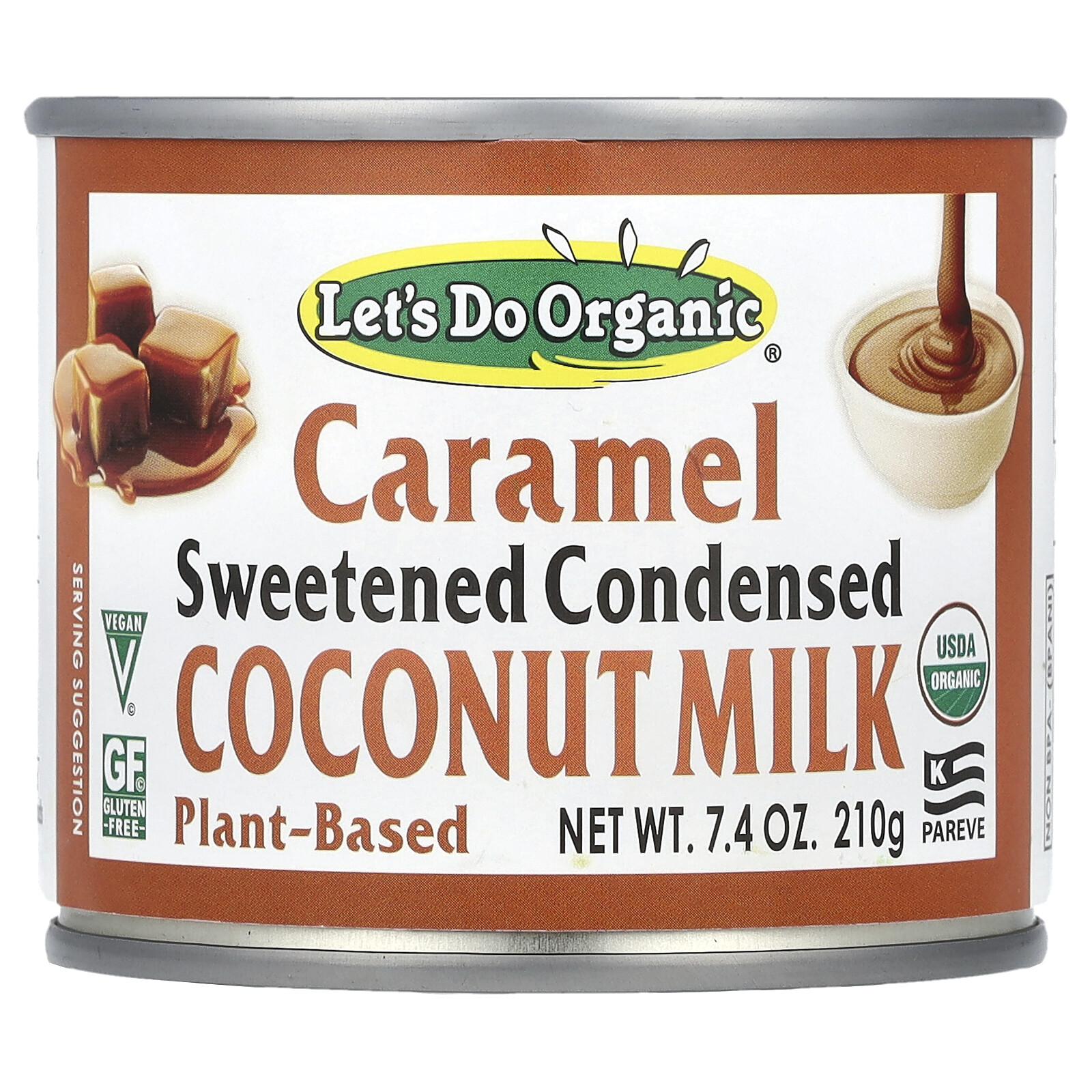 Let’s Do Organic®, Sweetened Condensed Coconut Milk, Caramel , 7.4 oz (210 g)