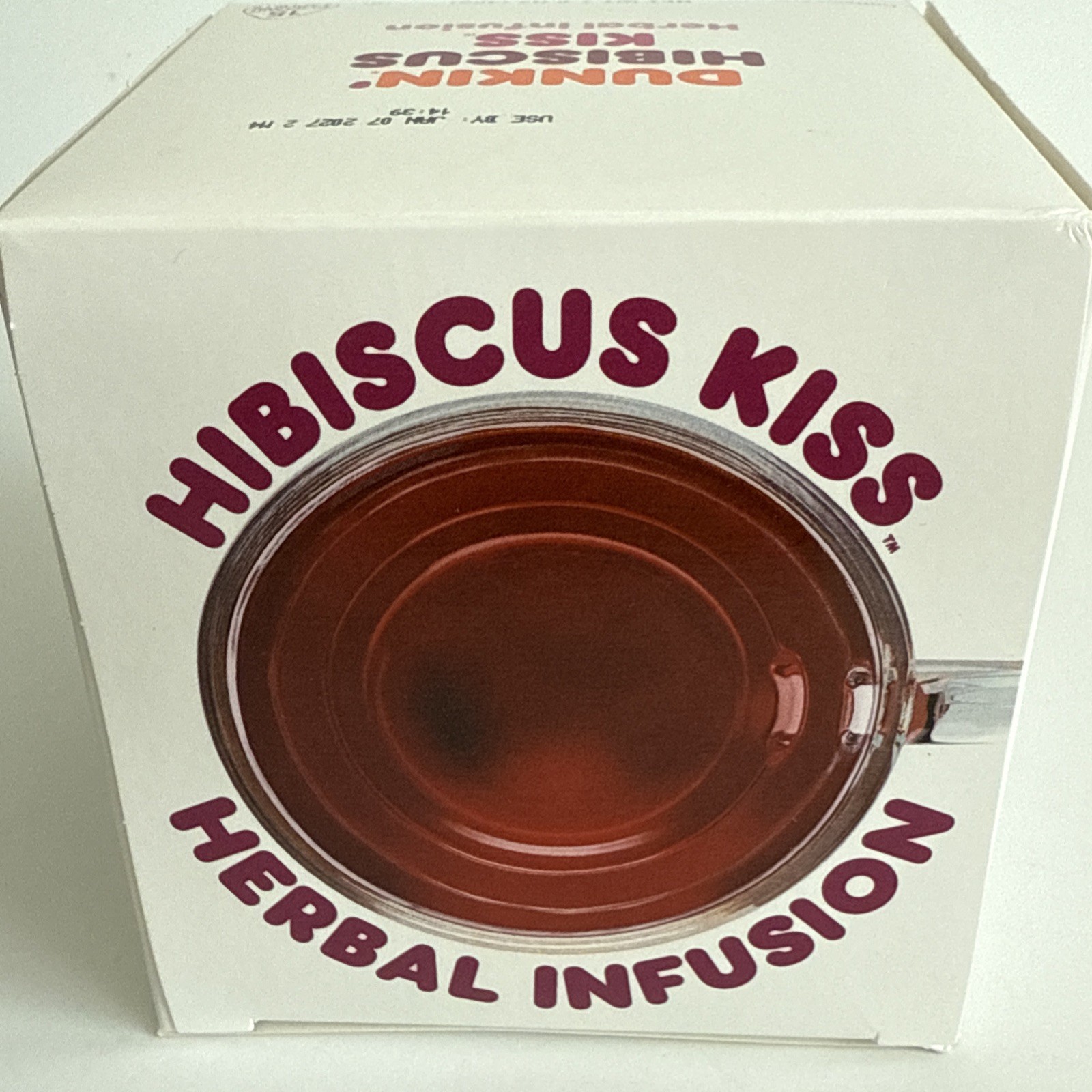 Dunkin Donuts Hibiscus Kiss Tea With 15 tea bags Herbal Infusion Natural Flavors