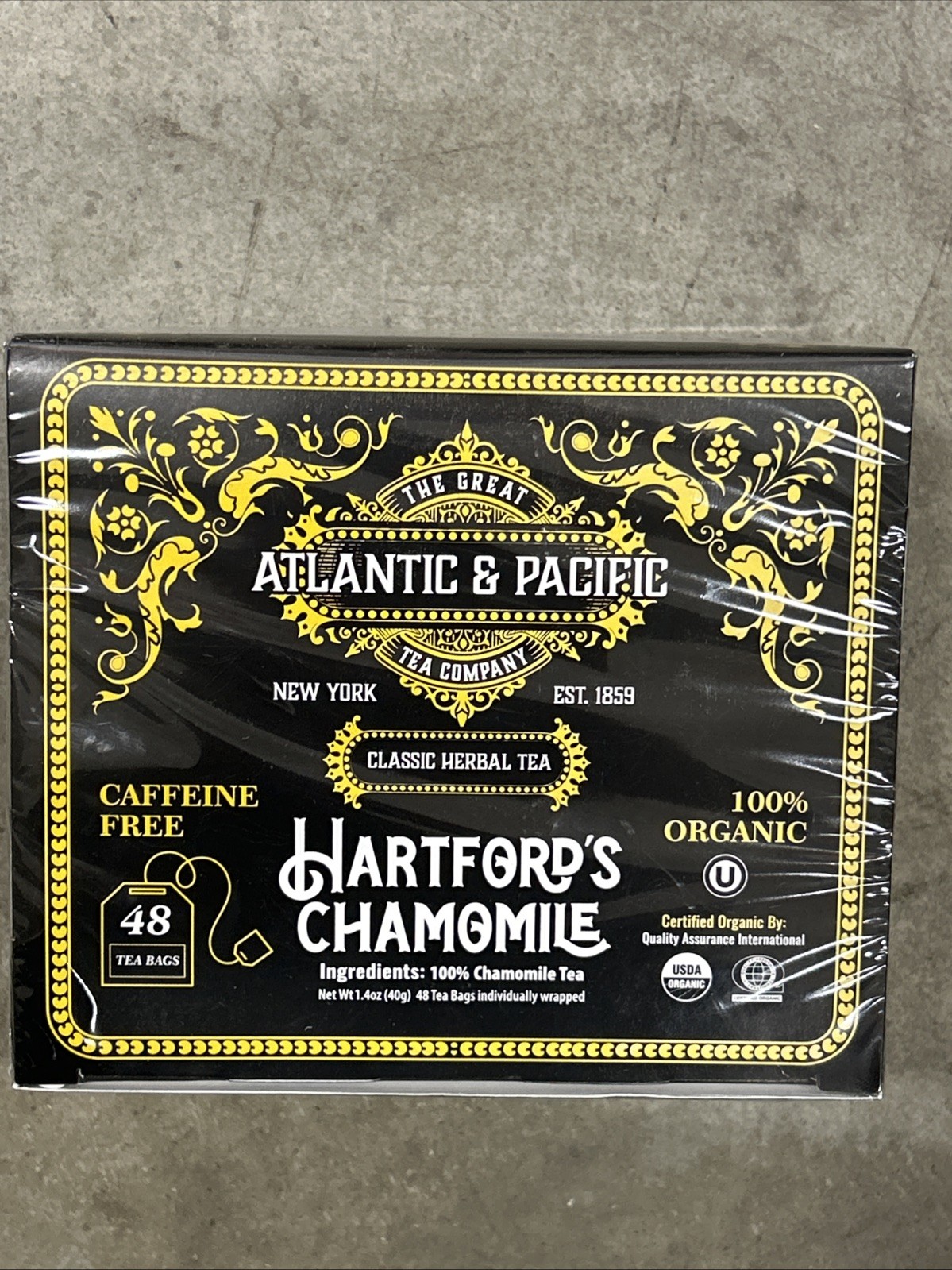A&P Organic Hartford’s Chamomile Tea 2 48 Count boxes Atlantic Pacific