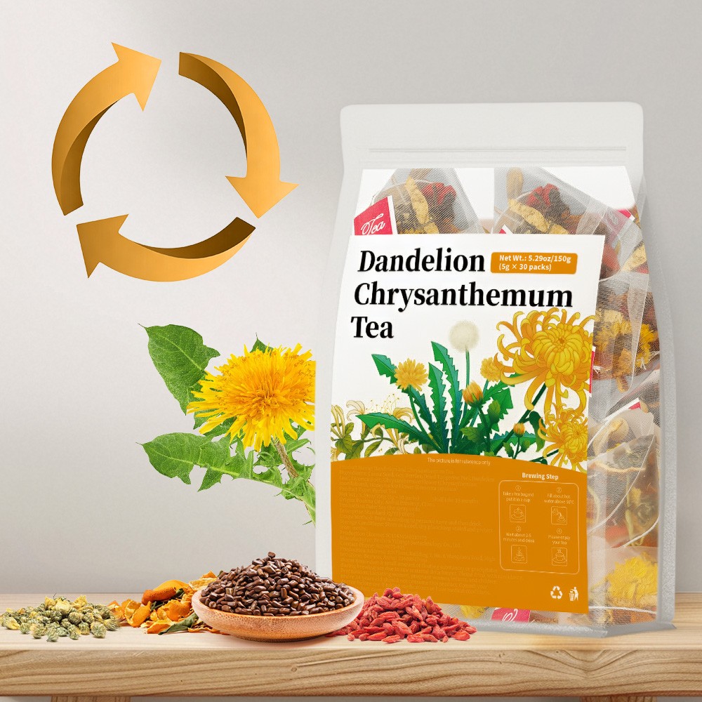 Dandelion Chrysanthemum Tea Goji Berry 30 Individually Packaged Tea Bags 150 G