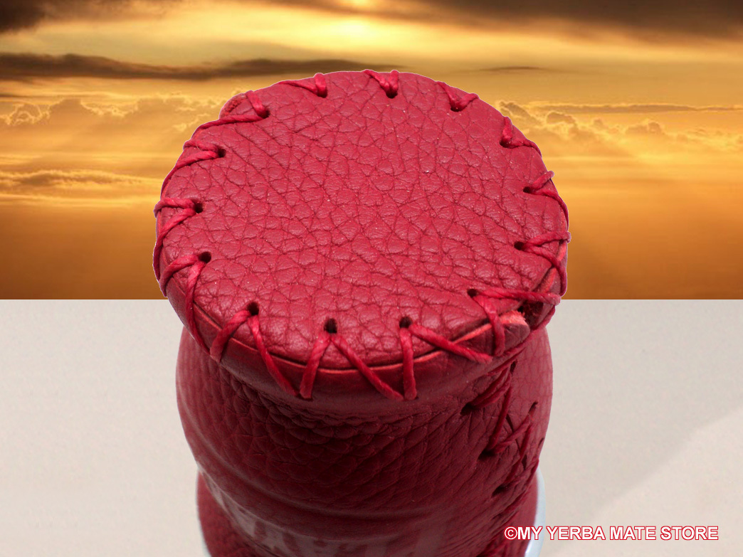 Playadito – Leather Covered Glass Vessel – Free Shipping