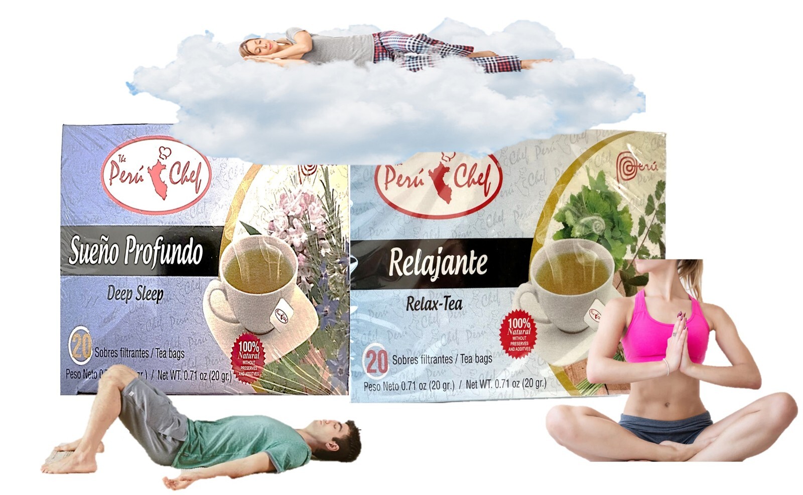 Relaxing tea 40 bags deep Sleep herbal tea mood sleeping support