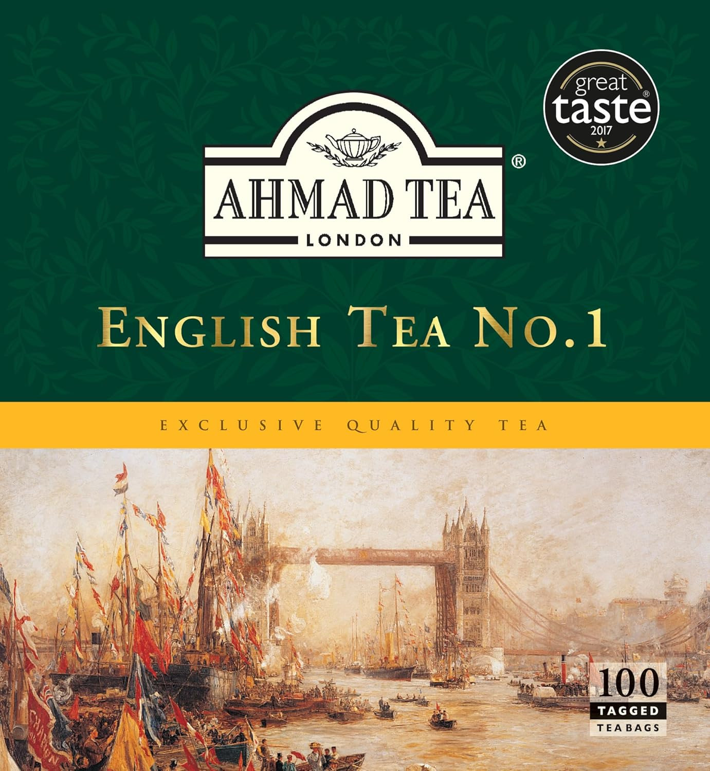 English Tea No.1 Tagged Teabags, 100 Count,3922-1