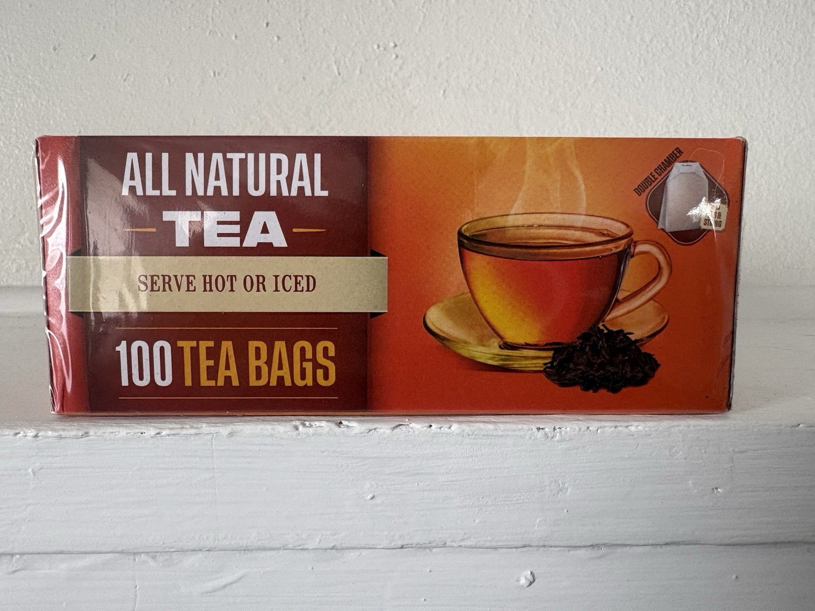 All Natural Tea – Pure Black Tea – Sri Lanka – 100 Tea Bags – Best By 12/27/2026